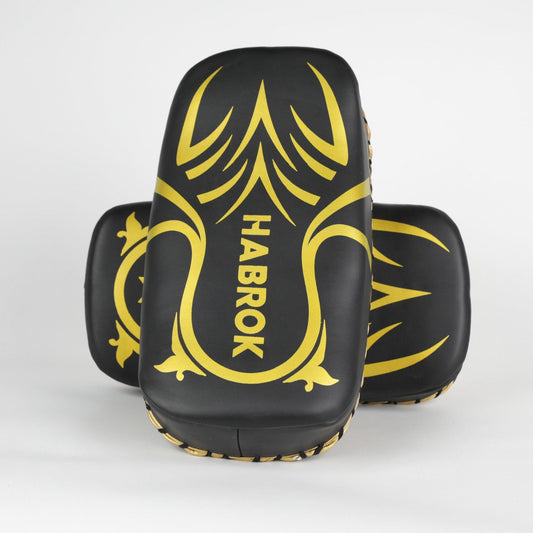 Centurion Thai Kick Pad | Habrok | Pair BLACK Kick Pads