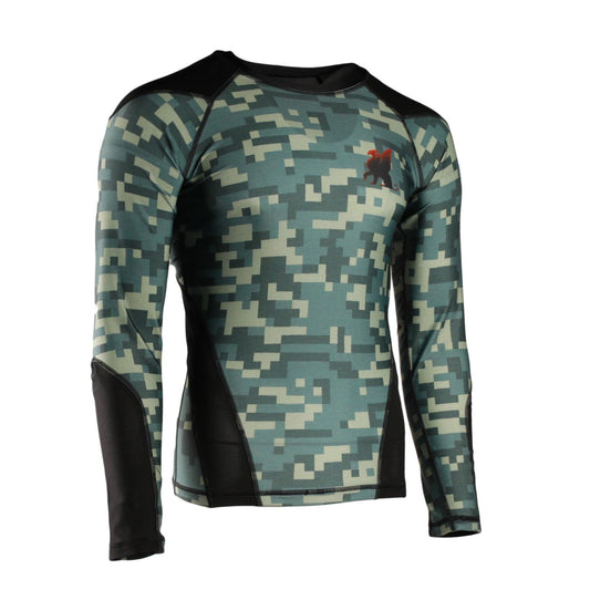 DEFCON 2 | Rash Guard | Men MILITARY GREEN Rash Guard