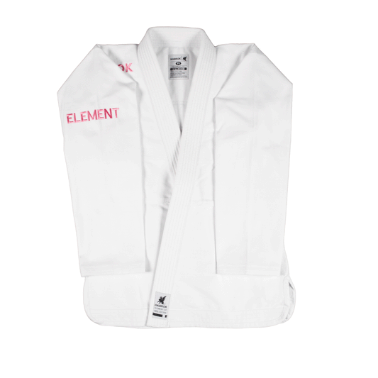 Element 2.0 | Premium Ultra Light Weight BJJ GI Women | WHITE W TURKISH ROSE Jiu Jitsu Gi
