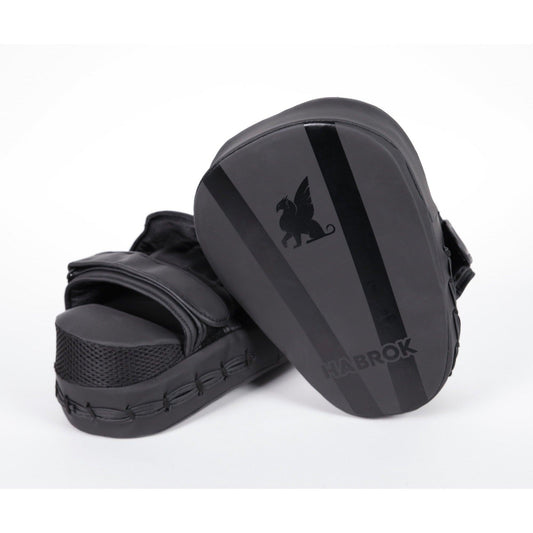 GEN 1.0 | Focus Punching Mitts | Pair | Matte Black | Habrok | MMA Matte Black Focus Mitts