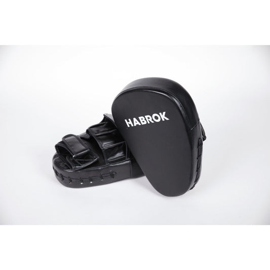 Pro Focus Punching Mitts | Habrok | MMA | Boxing | Muay Thai | Pair BLACK Focus Mitts