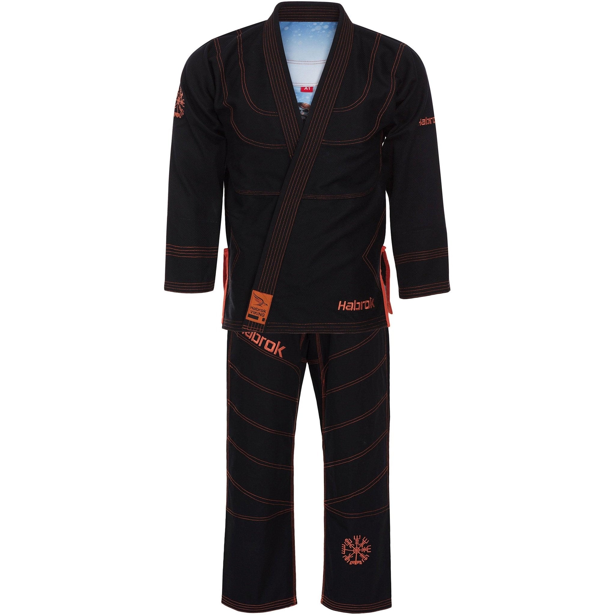 Ragnar The Viking Warrior Gi | Men | Pugnator Series | BJJ GI | Black Jiu Jitsu Gi