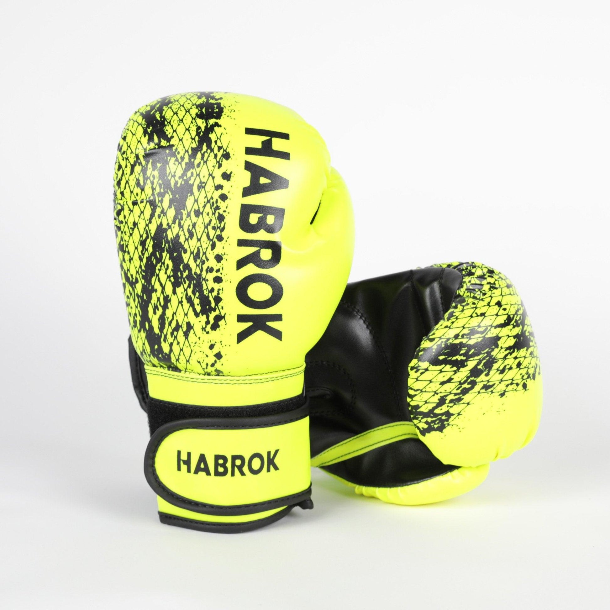 X1 | Kids Boxing Gloves | Habrok | Yellow Boxing Gloves