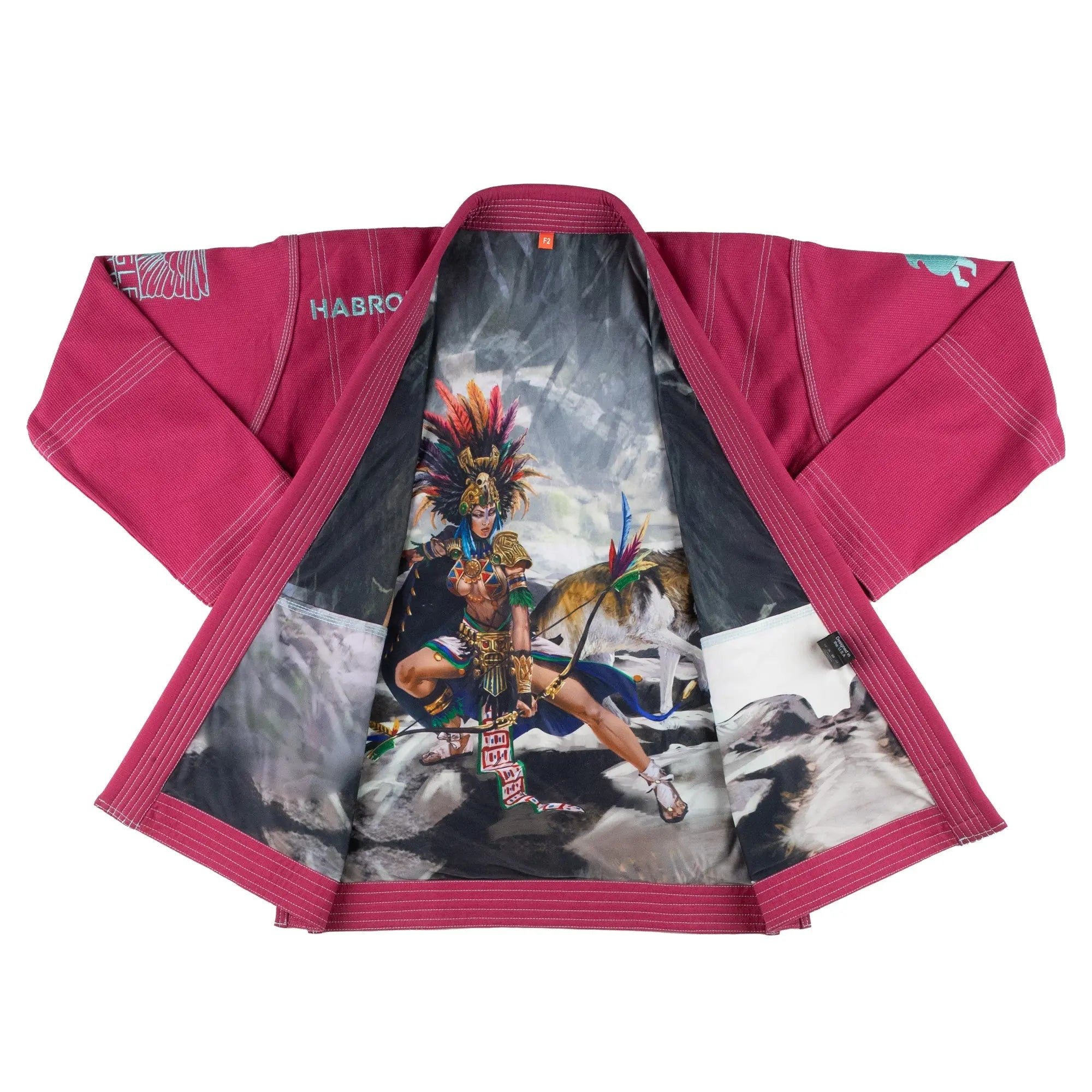 Aztec Eagle Warrior | Limited Edition | Aztec Red Jiu Jitsu Gi