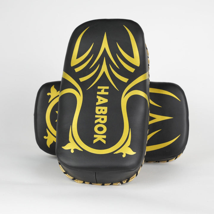 Centurion Thai Kick Pad | Habrok | Pair BLACK Kick Pads