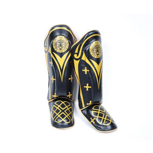 Centurion X | Shin Guard | Habrok | MMA | Boxing | Muay Thai Black Shin Guard