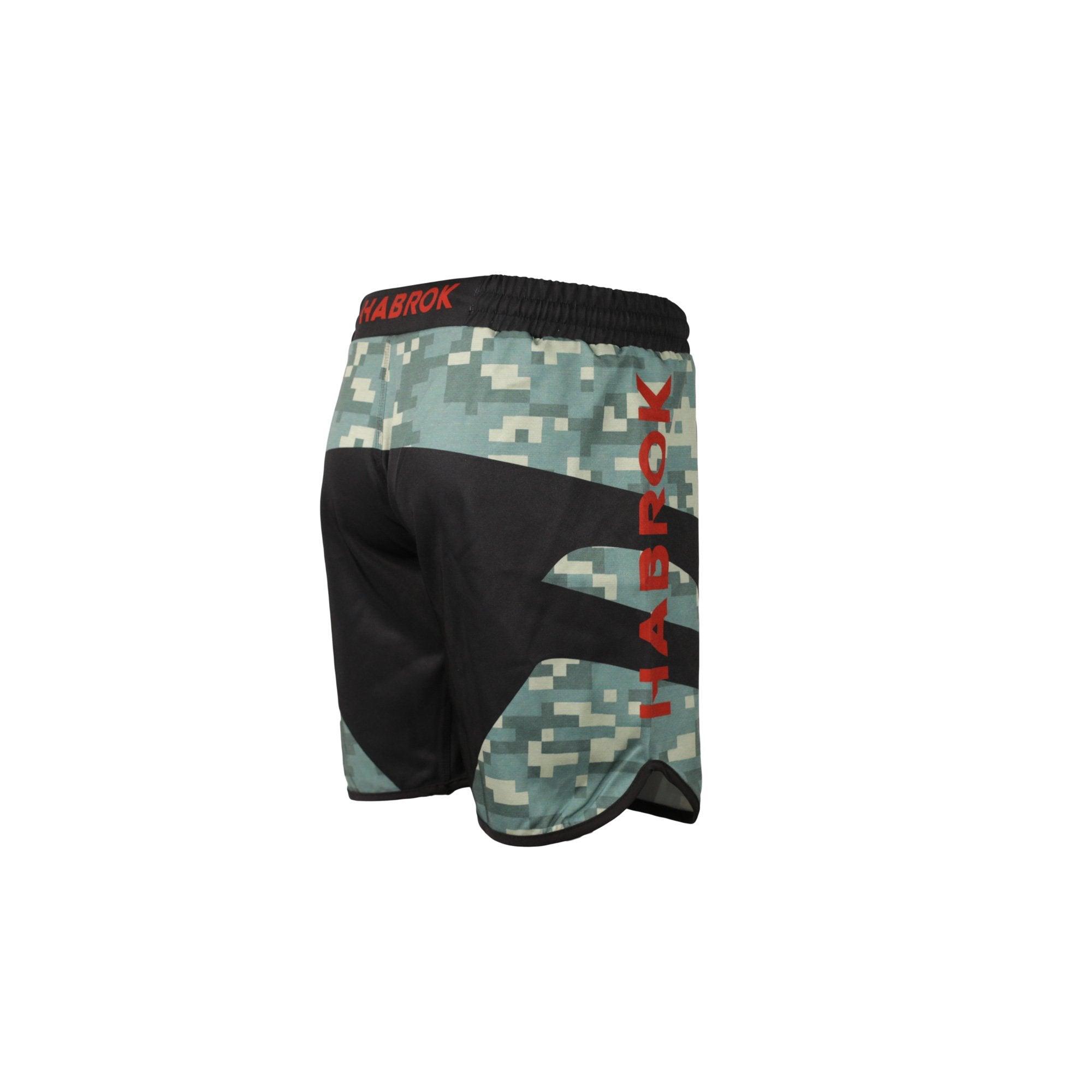 DEFCON 2 | MMA & Grappling Shorts | Urban Camo | Habrok MILITARY GREEN Shorts
