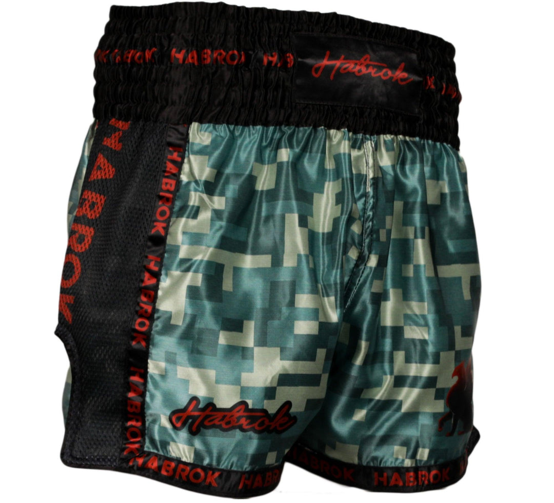 DEFCON 2 | MUAY THAI SHORTS | MMA SHORTS GREEN Muay Thai Shorts