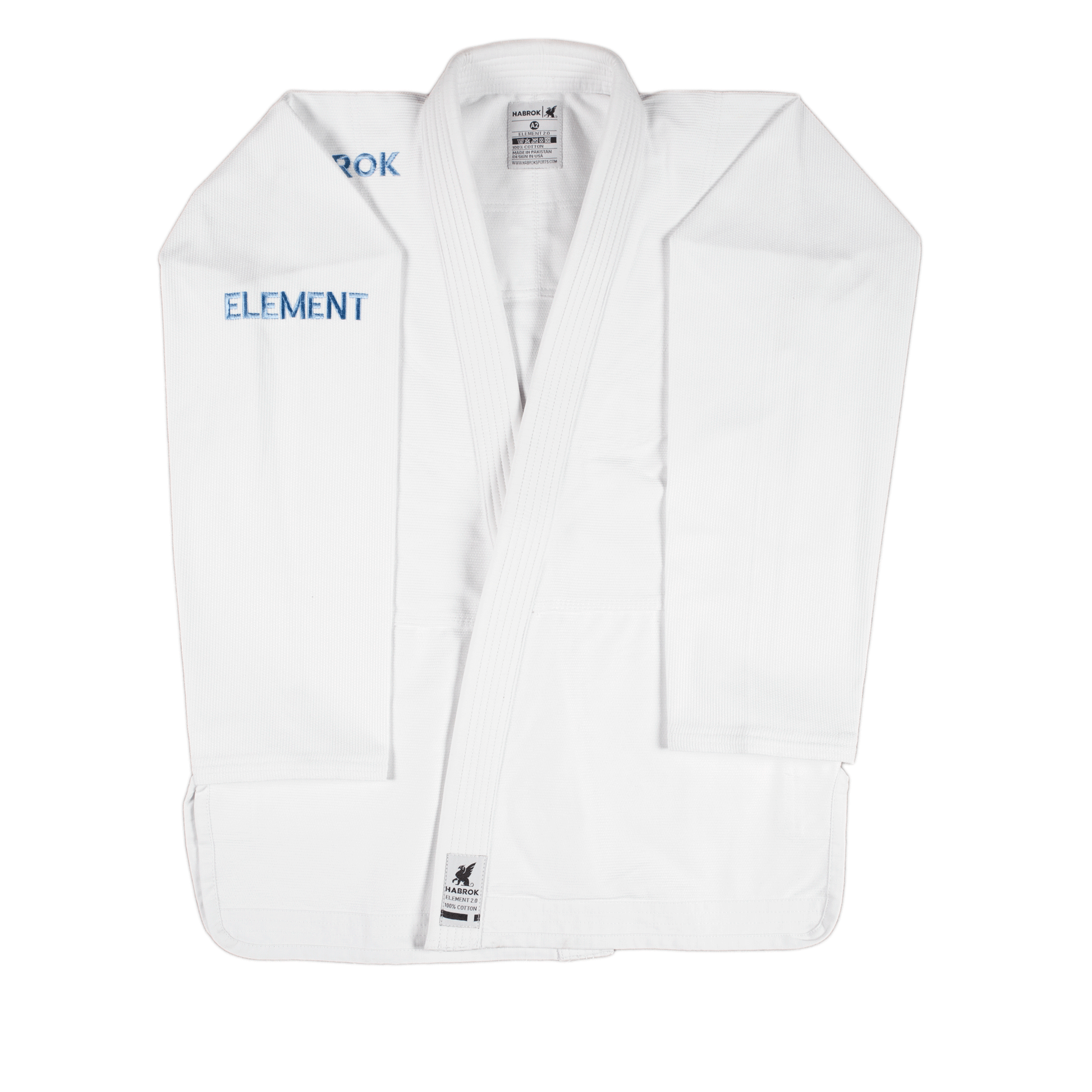 Element 2.0 | Premium Ultra Light Weight BJJ GI | WHITE W AIR FORCE BLUE Jiu Jitsu Gi