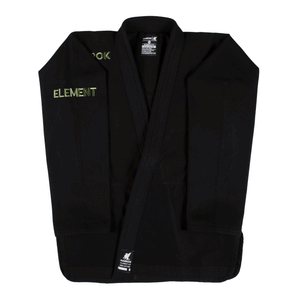 Element 2.0 | Premium Ultra Light Weight BJJ GI BLACK W WOODLAND GREEN Jiu Jitsu Gi