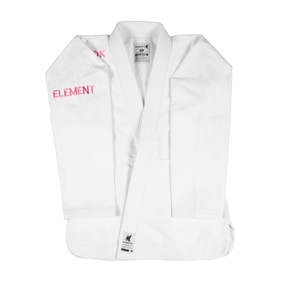 Element 2.0 | Premium Ultra Light Weight BJJ GI Women | WHITE W TURKISH ROSE Jiu Jitsu Gi