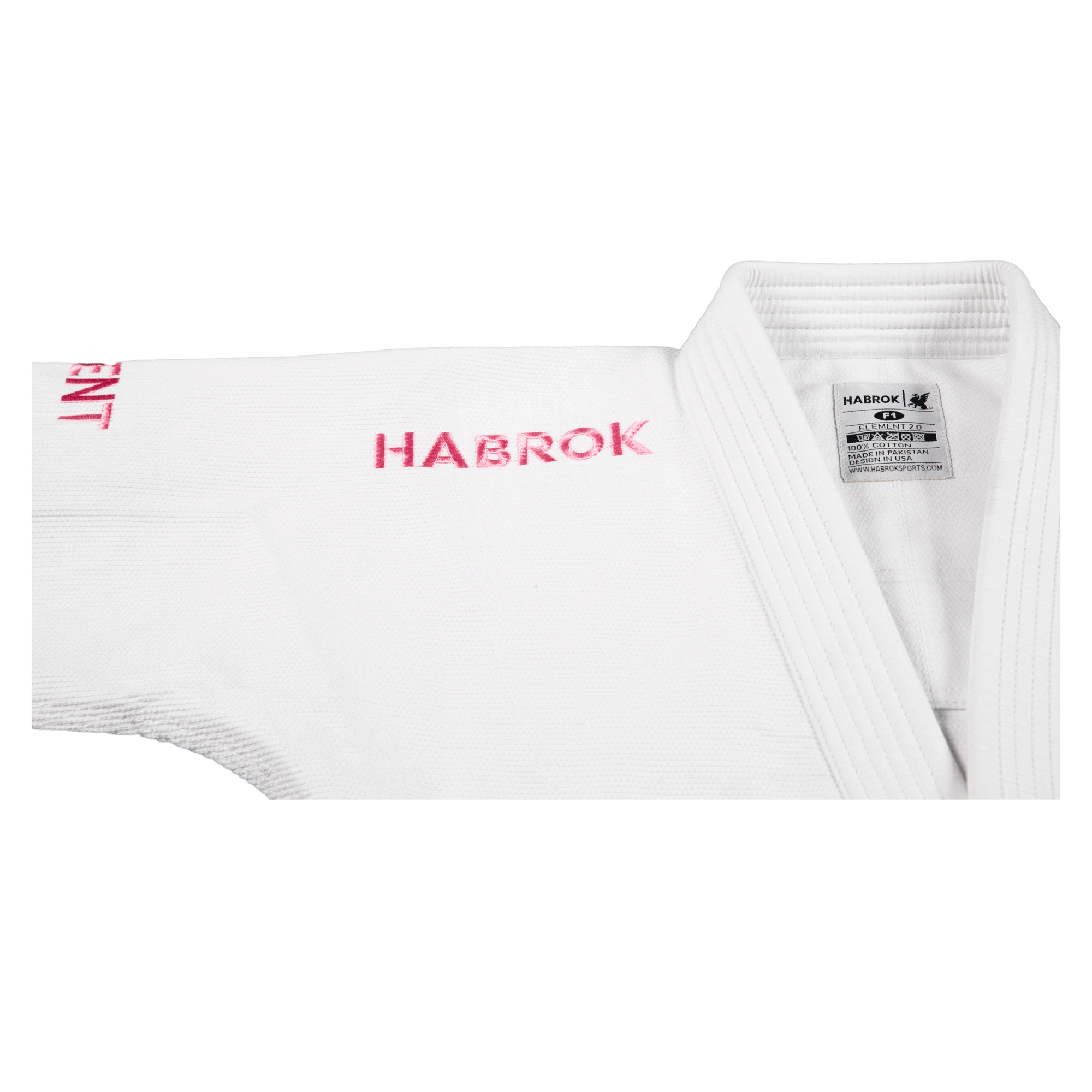 Element 2.0 | Premium Ultra Light Weight BJJ GI Women | WHITE W TURKISH ROSE Jiu Jitsu Gi