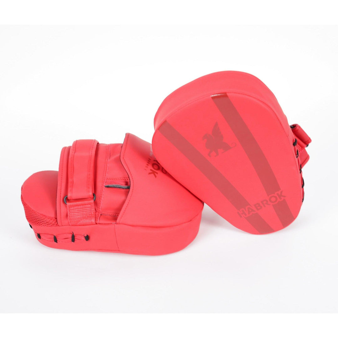 GEN 1.0 | Focus Punching Mitts | Pair | Matte Red | Habrok | MMA Focus Mitts