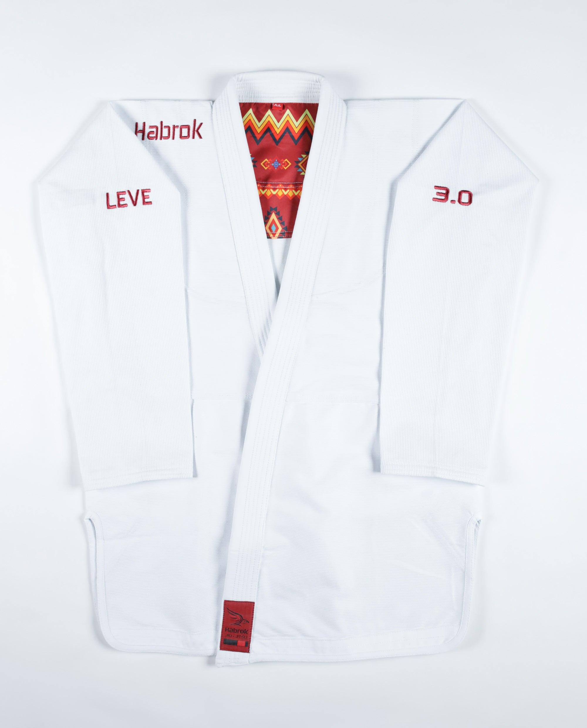 Leve 3.0 | BJJ GI | Premium Ultra Light | Men | White WHITE Jiu Jitsu Gi
