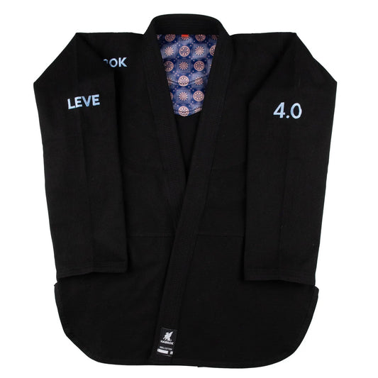 Leve 4.0 | Comp Cut | Premium Ultra Light Weight | BLACK Jiu Jitsu Gi
