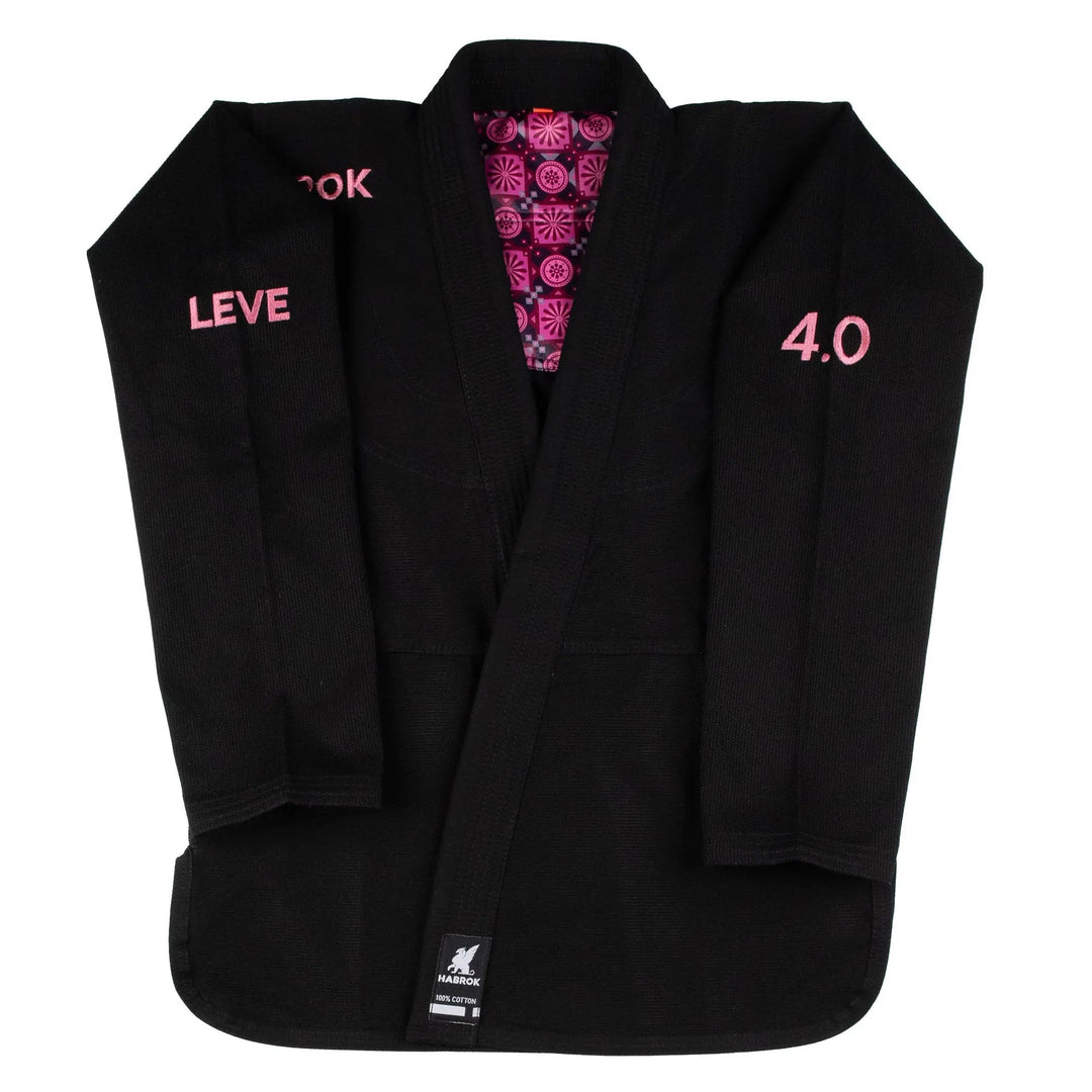 Leve 4.0 | Comp Cut | Premium Ultra Light Weight | BLACK Jiu Jitsu Gi