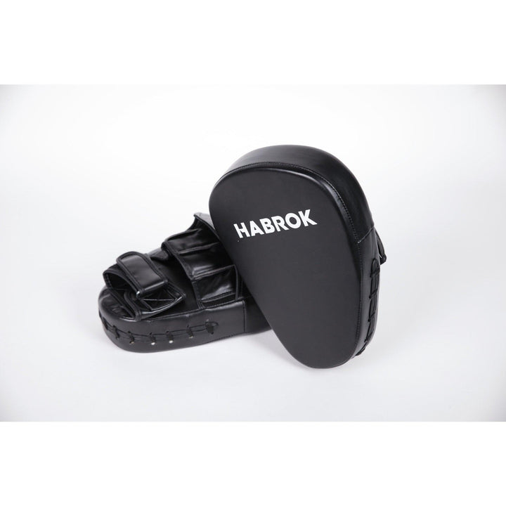 Pro Focus Punching Mitts | Habrok | MMA | Boxing | Muay Thai | Pair BLACK Focus Mitts